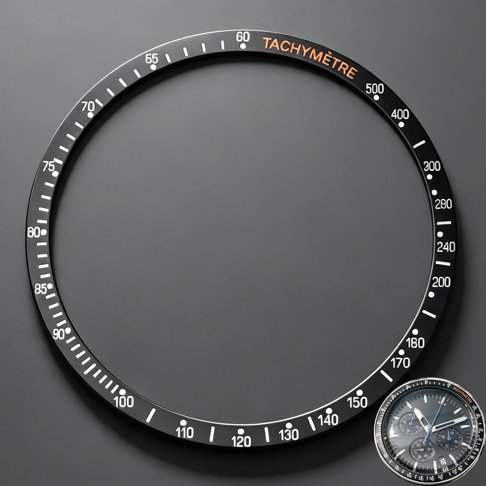 38.5*34.2mm Millimeter Flat Aluminum Bezel, VK63 Watch Case Accessory, Suitable For Watch Parts With VK63 Movement.