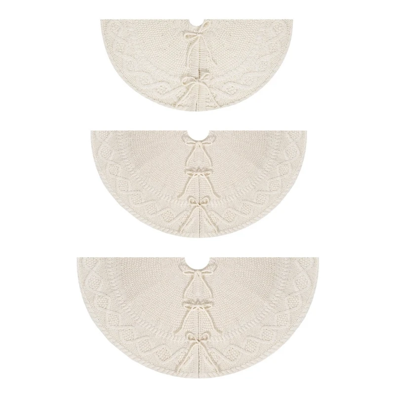 

Festival Christmas Tree Ground Cover Festival White Christmas Tree Blanket Unique Tree Base Wrap Tree Stand Cover
