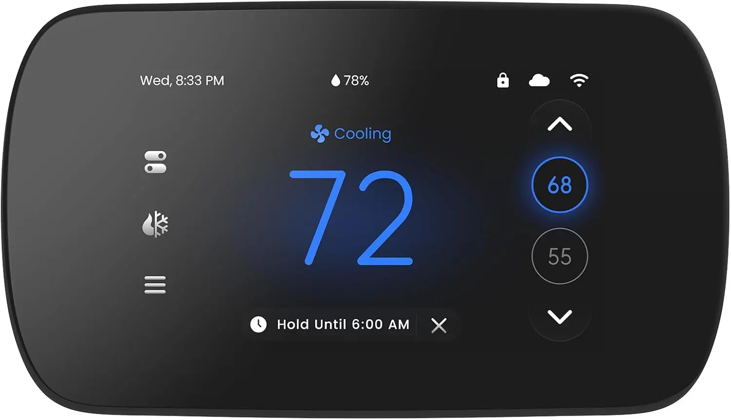 

Умный Wi-Fi термостат с сенсорным экраном 4,3 дюйма, совместим с Alexa и Google Assistant, программируемое управление, требуется провод C-Wire