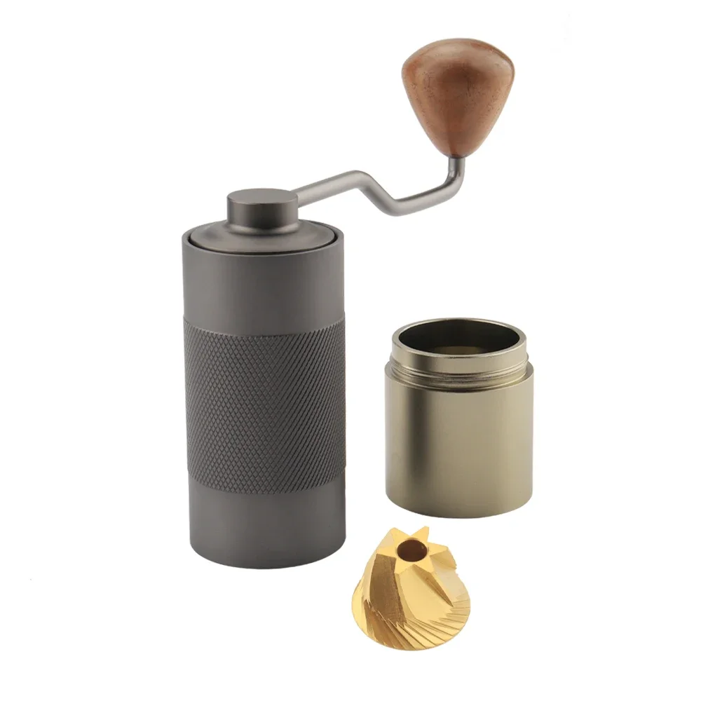 

38mm 6 Cores Titanium Burr Barista Coffee Grinder 25g Manual Coffee Grinder Coffee Hand Mill Stainless