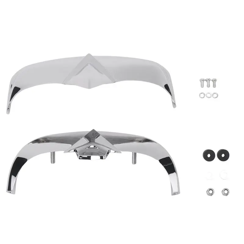 NEW-For FLSTS Heritage Springer Chrome Fender Tip Trim Kit- Front Rear Accessories