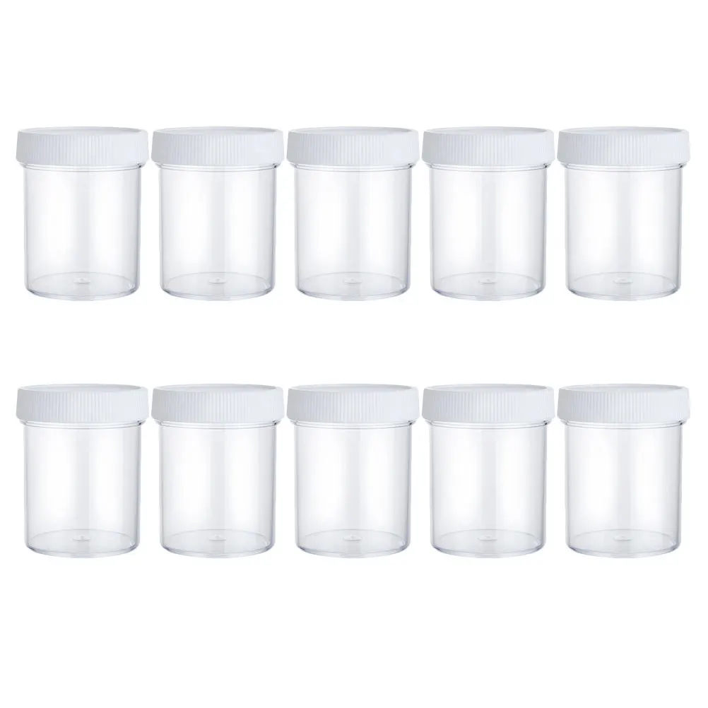 

10 Pcs Face Cream Container Makeup Vials Sequins Empty Containers Cosmetics Packaging Jar Sample Storage