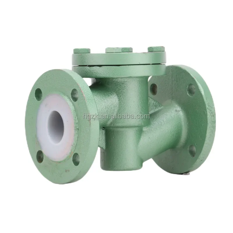 PTFE Lined Acid Alkali Resistant Anti-corrosion Sulfuric Acid Methanol Lifting Type One-way Check Valve