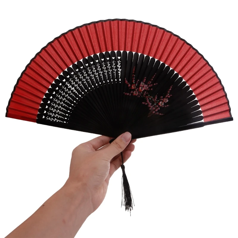 Elegant Hand Dance Fans for Women Festival Gift Performances Wedding Decoration