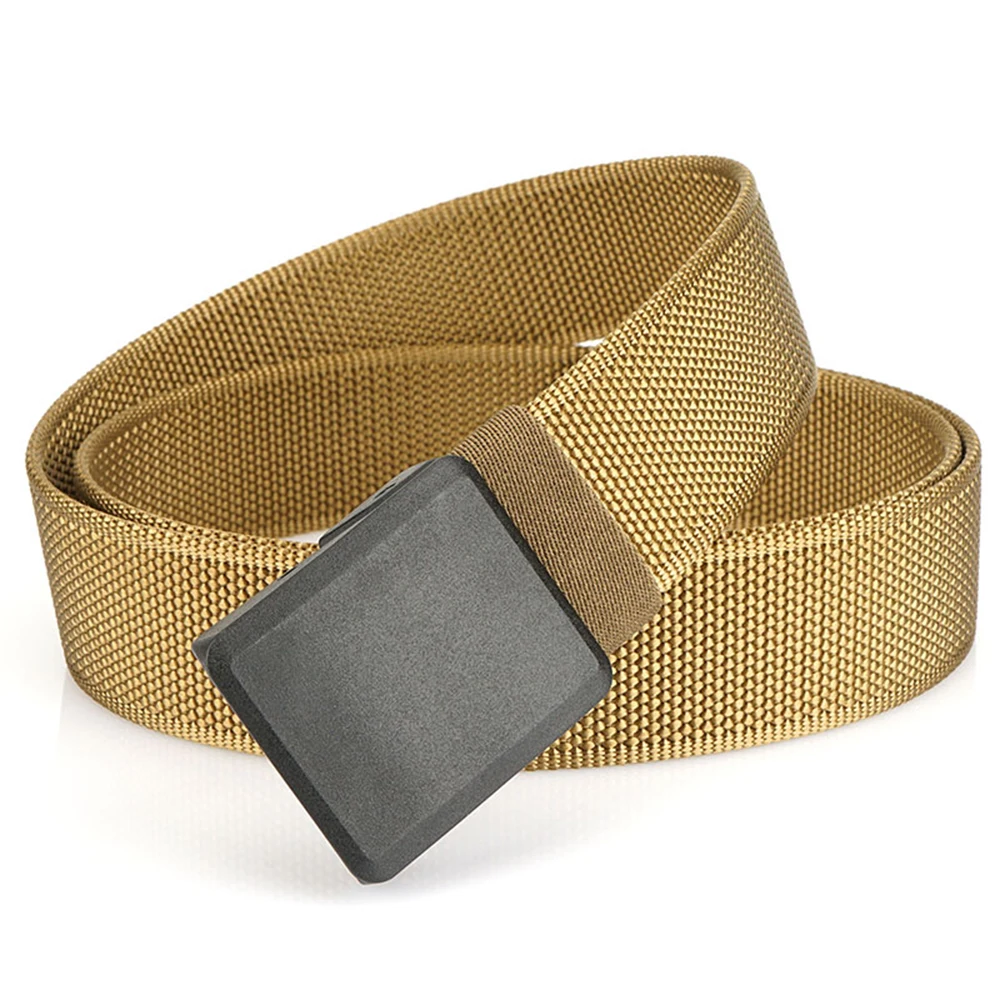 TUSHI Neuer elastischer Gürtel für Herren ohne Metall, Schnellverschluss, Nylon-Schnalle, weiche Faser, Unisex, Stretch-Gürtel, Wandern, Angeln, Sportgürtel – Detail 21
