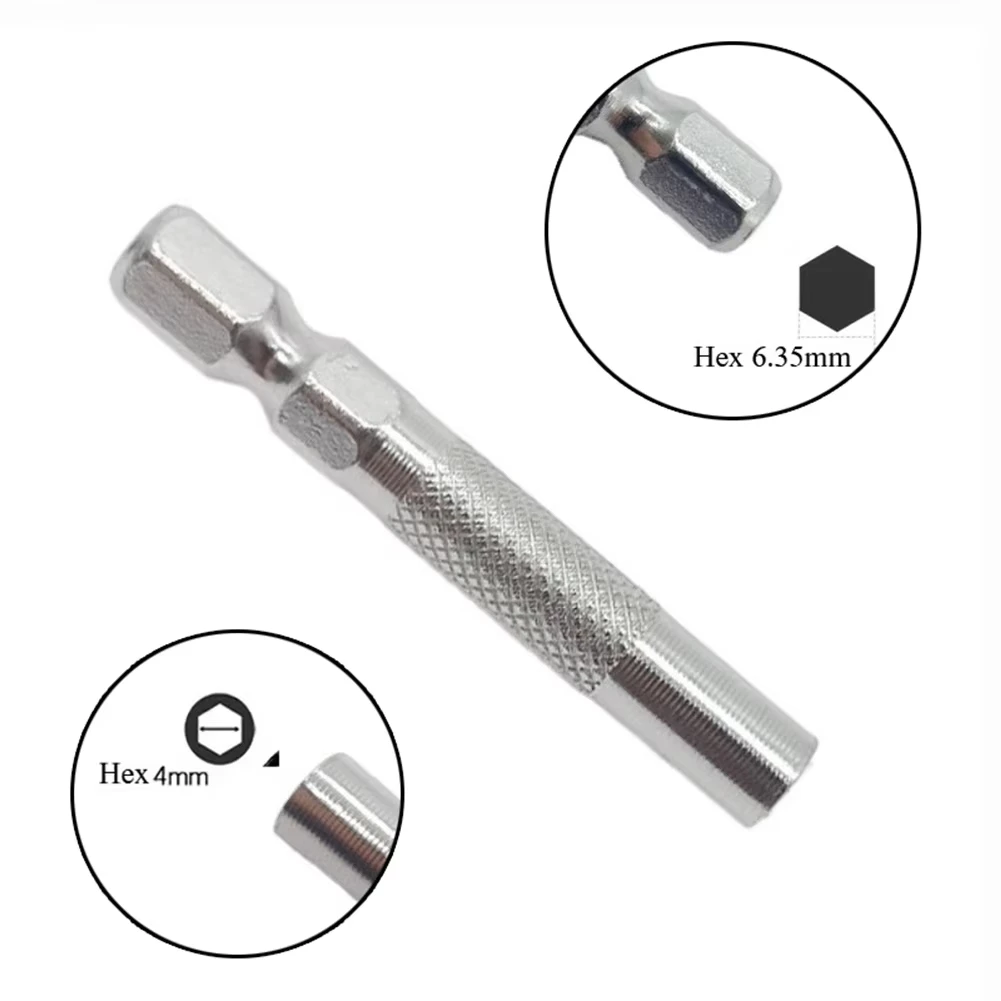 5 шт. 6,35 мм 1/4 "вставной адаптер для бит к системе 4 мм 4 отвертки адаптер для микро бит магнитный держатель для отвертки 1/4 дюйма ручной инструмент