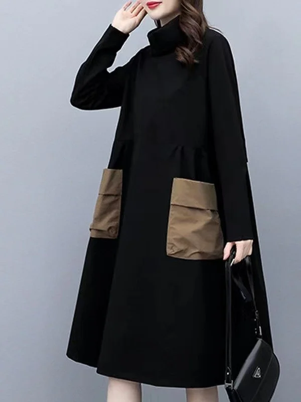 

Большие размеры Fce на подкладке Dr для мам среднего возраста, осенне-зимний свитшот, закрывающий живот, теплый, удобный длинный...