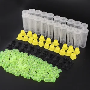 1 takım araçları, arılar kafesleri kral kraliçe yetiştirme cupkit sistemi arı arıcılık catcher kutusu, bardak, kafes nicot komple kiti 8 en çok satılan, arı kafesi - №5