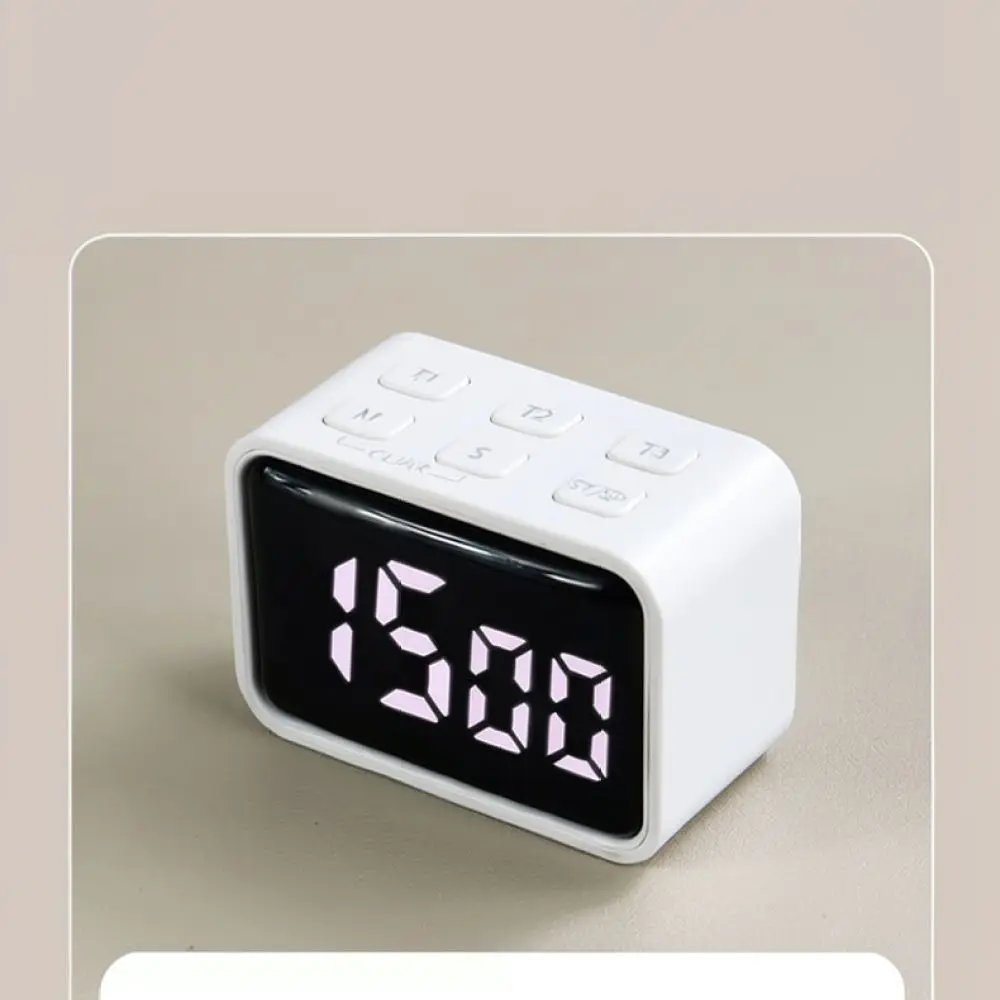 LED Digital Countdown Timer Rechargeable Silent Clock For Students Kids Learning Tool Exam Prep Desktop Planning Device