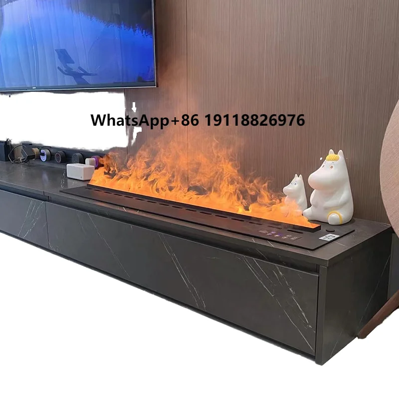 

Modern 700-3000mm Electric Fireplace 3d Water Vapor Fire Steam Fireplace With Smart Control and Phone APP