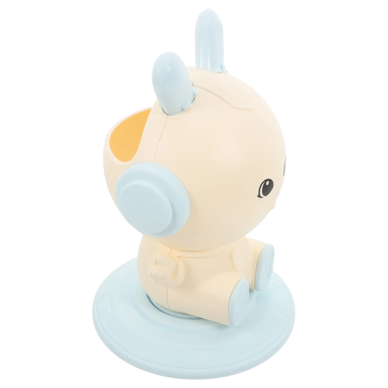

Rabbit Pen Holder Pencil Case Rotatable Design Multifunctional Storage Desk Accessories Cute Bunny Shape Plastic Material