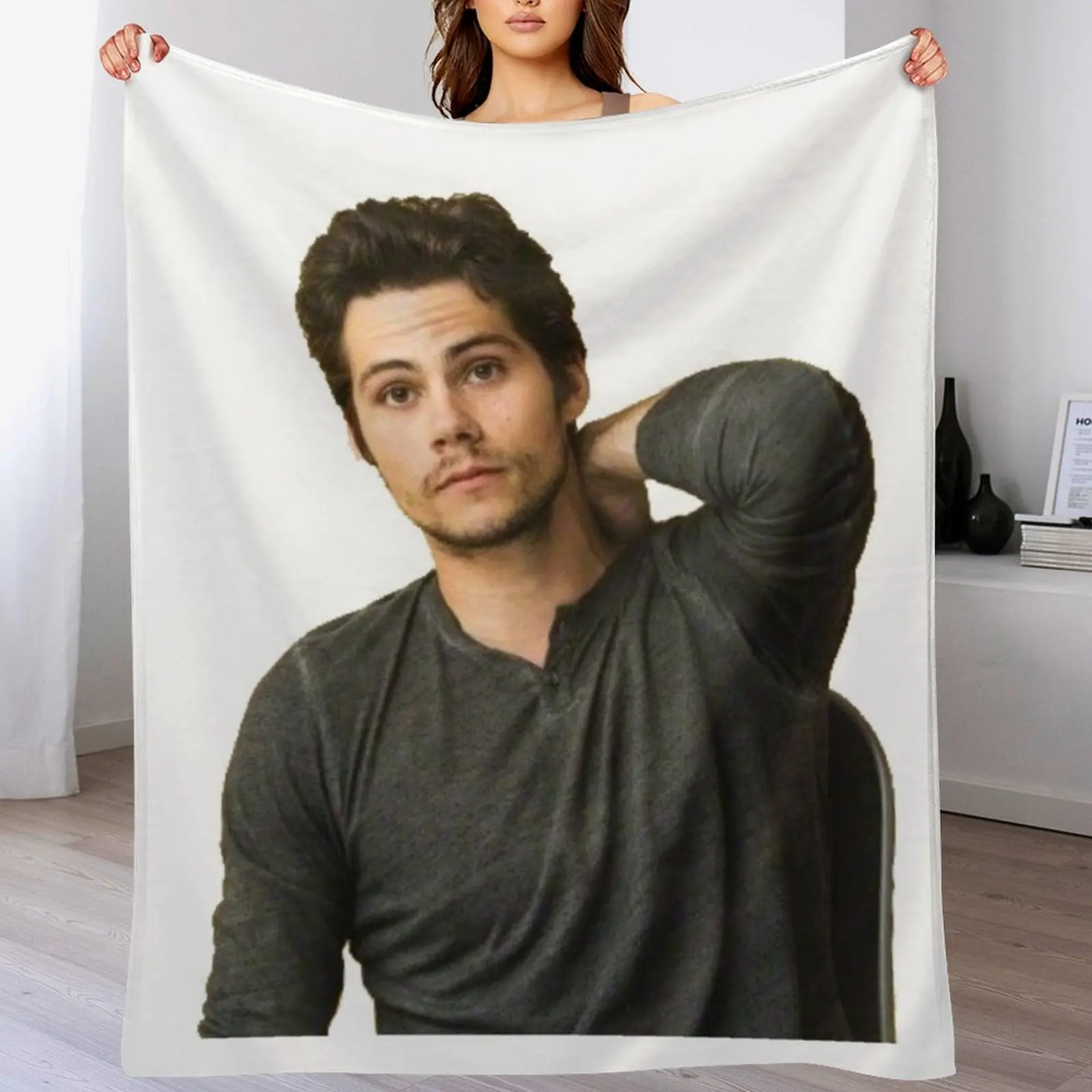 Dylan O'Brien Throw Blanket Custom Bed linens Plush Blankets