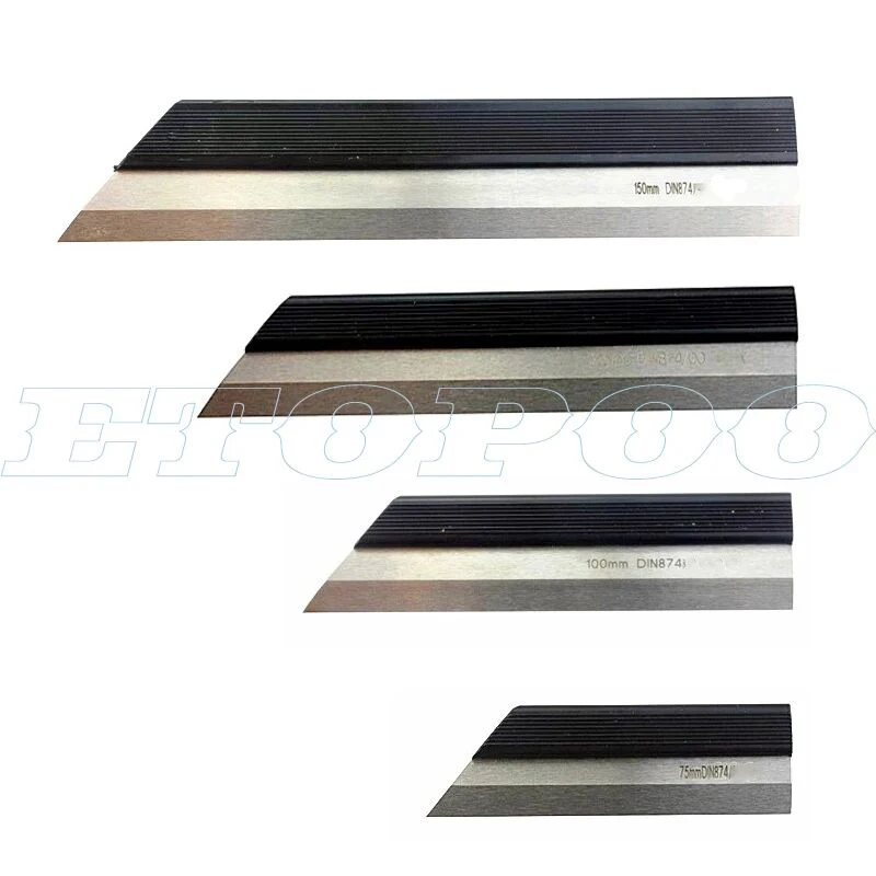 DIN874-00 الصلب حافة مستقيمة حاكم 75/100/125/150/200/300 مللي متر دقة التسوية حاكم آلة أداة العمل منصة