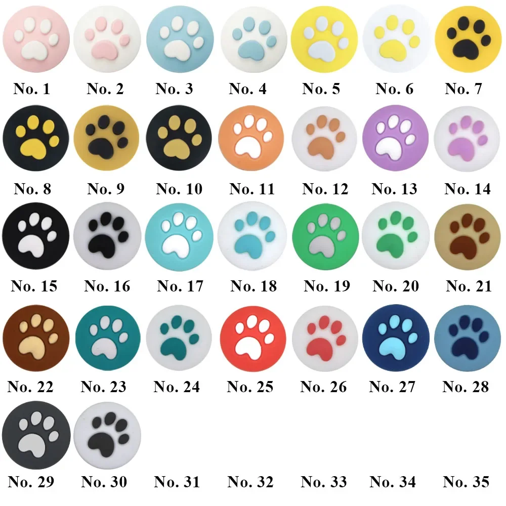 IVYUEEN 4 PCS Cute Cat Claw Thumb Grips Analog Stick Cover Joystick Cap for Nintendo Switch Lite OLED JoyCon Joy Con Accessories