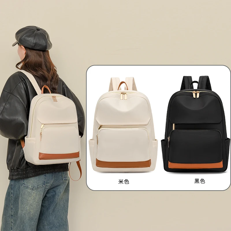 New Fashion Women\'s Backpack High Quality Large Capacity Women\'s Shoulder Bag Simple Style Multi Functional Handbag For Women