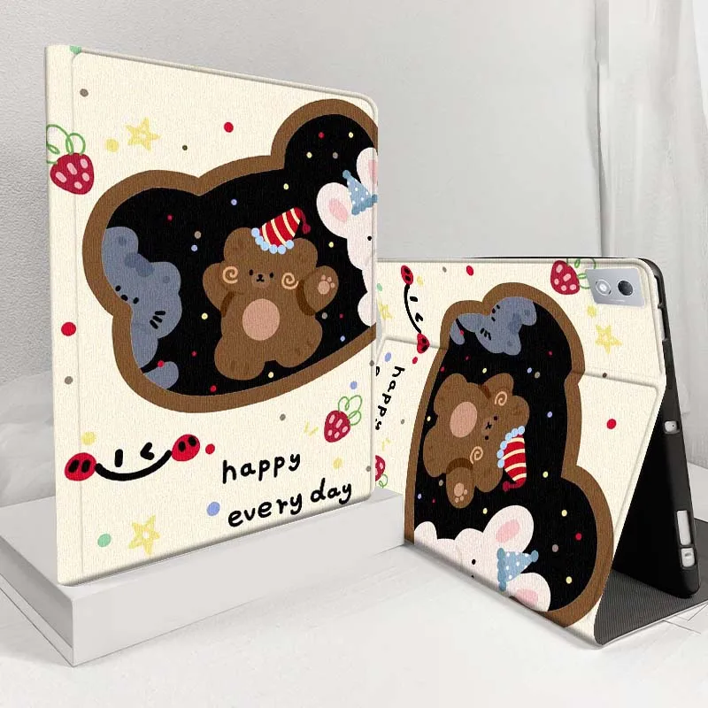 

Cartoon Dog Pattern Design For Lenovo Pad Legion Xiaoxin Tab Y700 K10 M10 P11 3rd Pro GT Plus Gen 5G Tablet Case