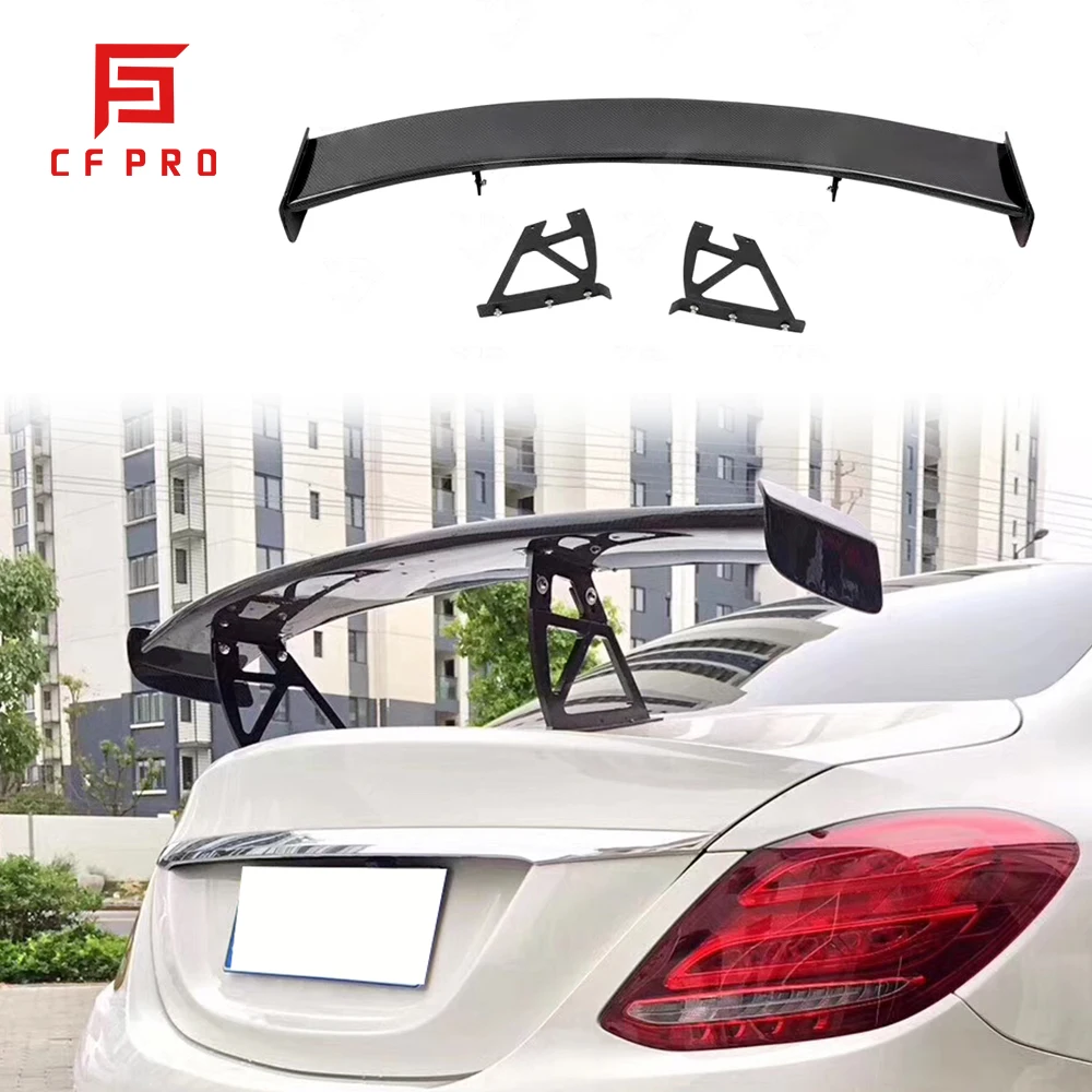 For Mercedes Benz C Class w205 AMG BS Style Real Carbon Fiber GT Spoilers Trunk Tail Wings High Quality Accessories