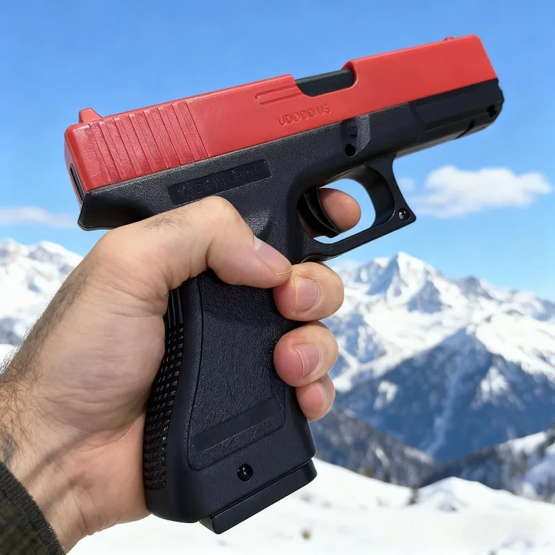 2026 Spielzeugpistole Unteres Magazin Laser Outdoor-Sport CS Spiel Waffen Kinder Geschenk Hochwertige Soft Bullet Air Gun Handbuch G17