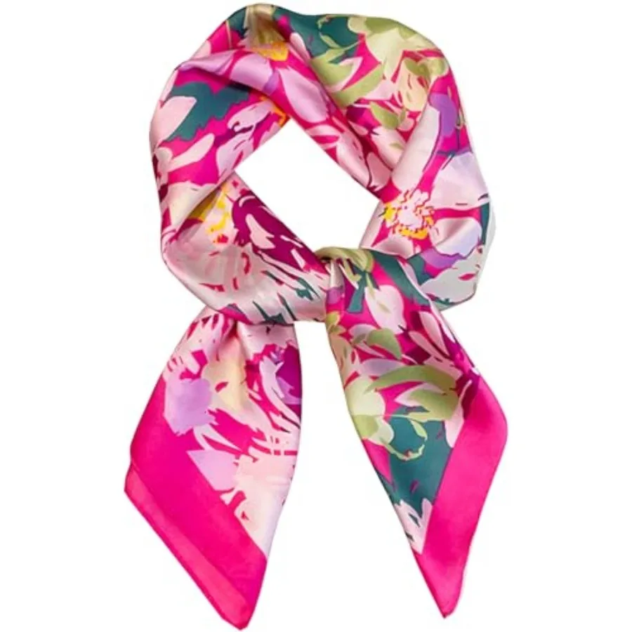 

Satin Bandana Headscarf for Women Silky Hair Scarves for Fashion Lightweight