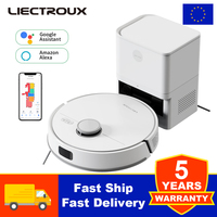 LDS Robot Vacuum Cleaner & Mop Liectroux M70 Pro,Wet Dry Cleaning,Self Empty,Multi-floor Map,6.5KPa,Carpet Boost,3200mAh Battery