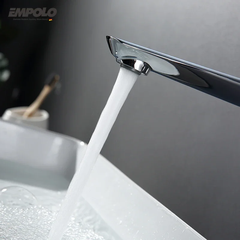 Washroom Water Mixer Faucet In Bathroom Brass 2 Hole Wall Mounted Basin Faucets