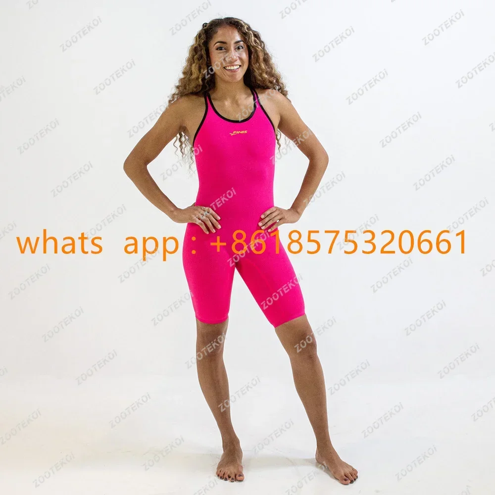 High Quality Girls Swimwear Professional Training Competition Quick Dry One Piece Swimsuit Swimming Pool Training Bathing Suit