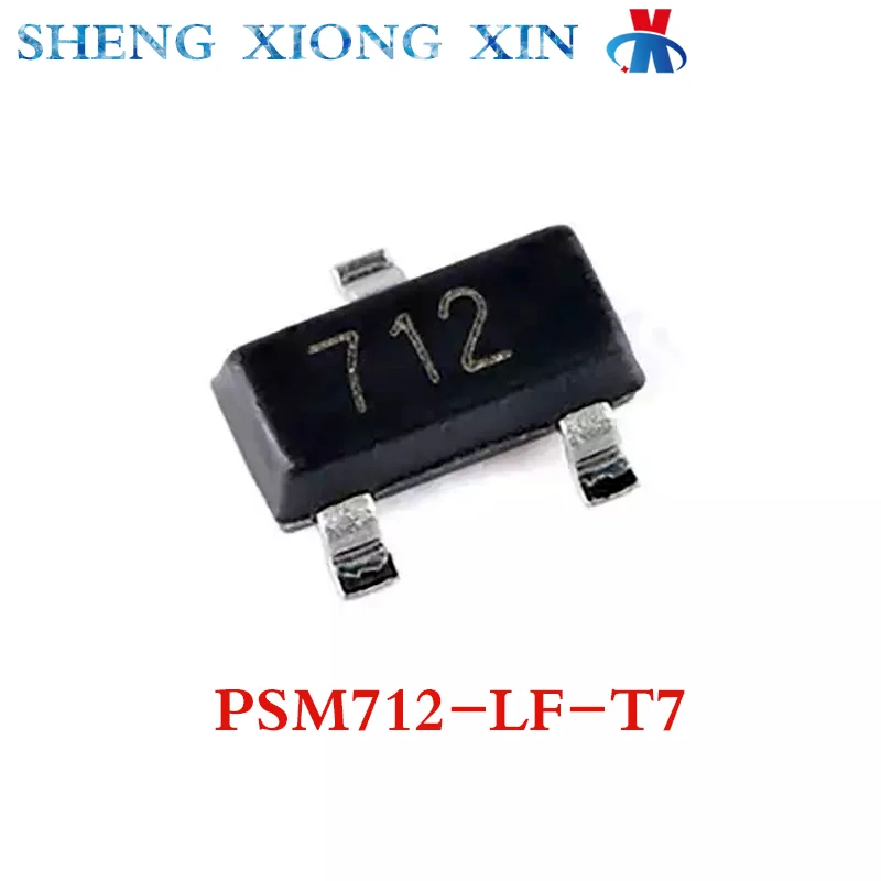 

50pcs/Lot PSM712-LF-T7 Encapsulation SOT-23 PSM712-LF Transient Suppression Diodes PSM712-L PSM712 Integrated Circuit