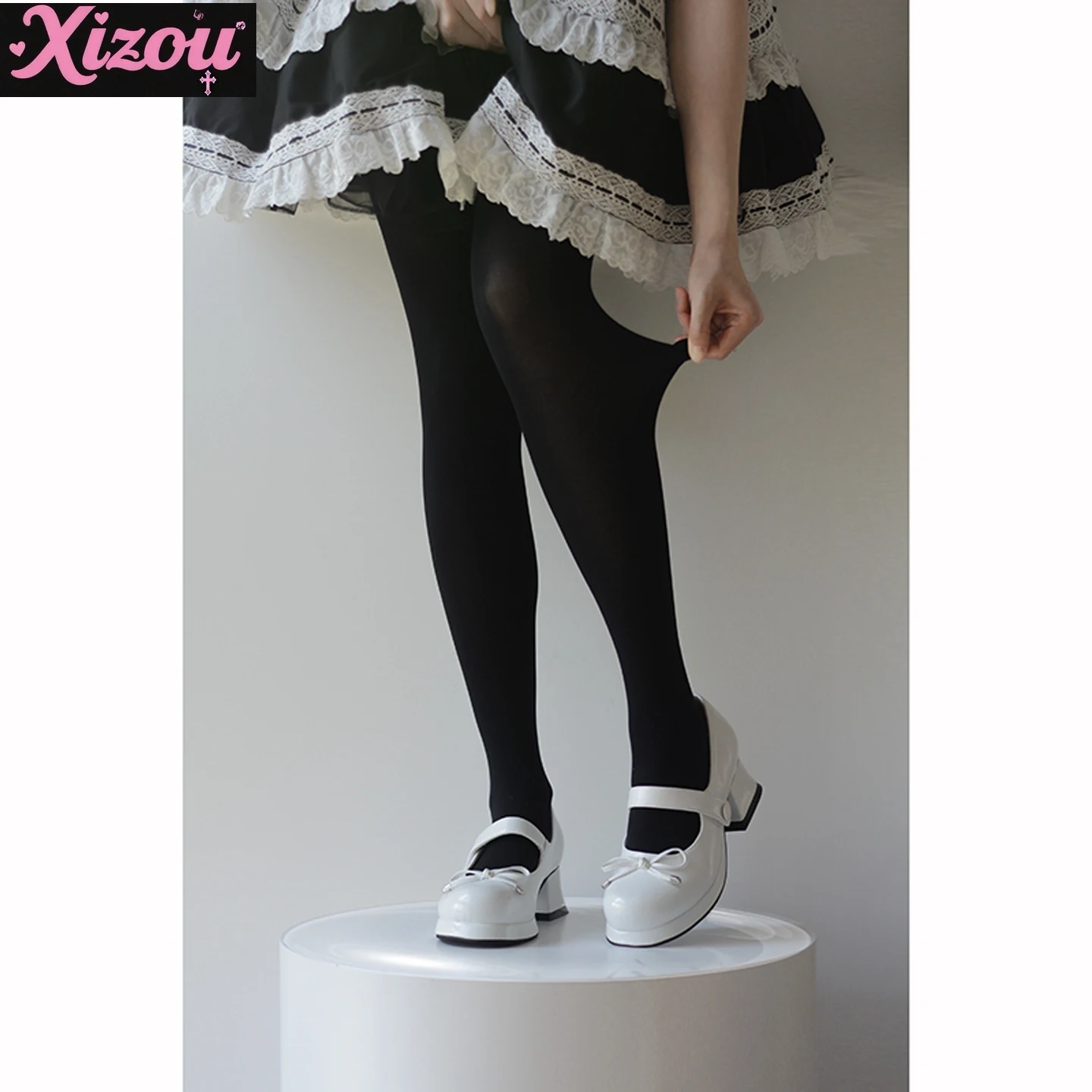 Japanese Lolita Spring Autumn Summer Pantyhose Women's White Silk JK Uniform Bareleg Artifact Skinny Velvet Leggings Skinny Legs