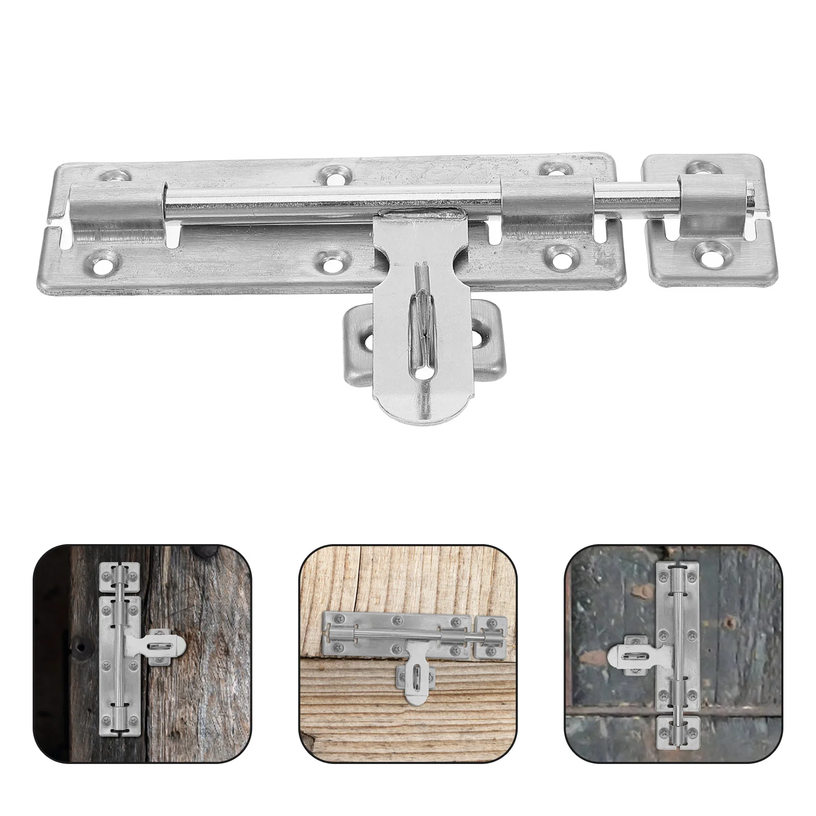 

Door Bolt Latch Stainless Steel Slide Lock For Cabinet Wardrobe Cupboard Bathroom Bedroom Kitchen Furniture Security Fastener