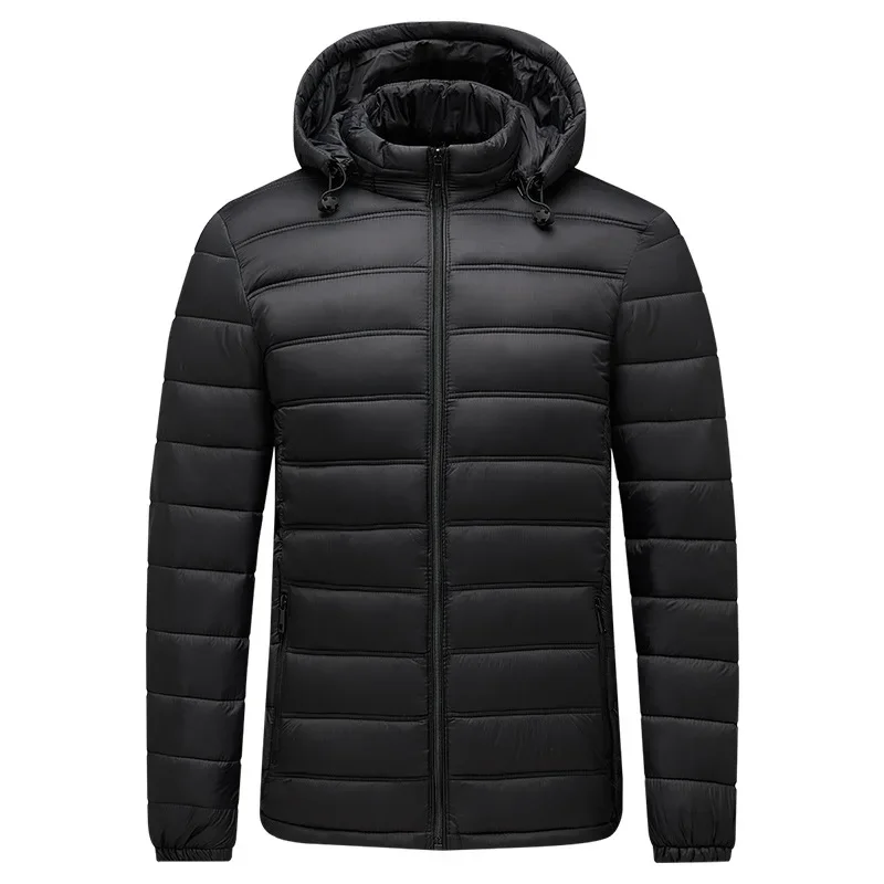 

2024 New Down Jacket Men's Thickened Warm Down Jacket Youth and Middle-aged Short Size Hooded Collar Top Men's Down Jacket Coats