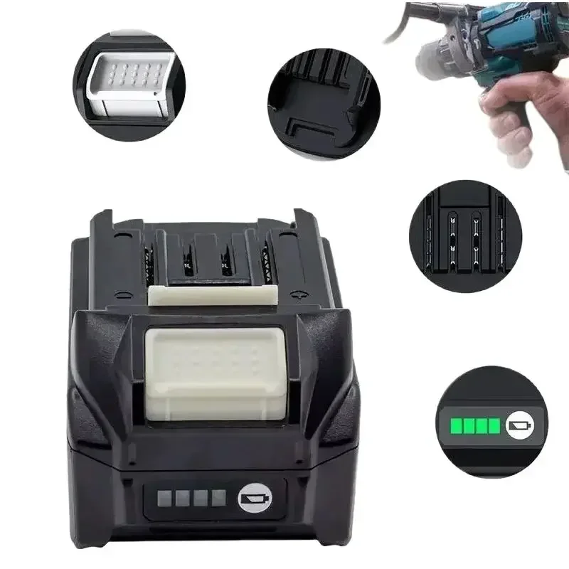 Makita Original 40V Battery 40V Charger Lithium Battery Charge Display Charger Converter BL4020 BL4040 Battery 40V6.0Ah