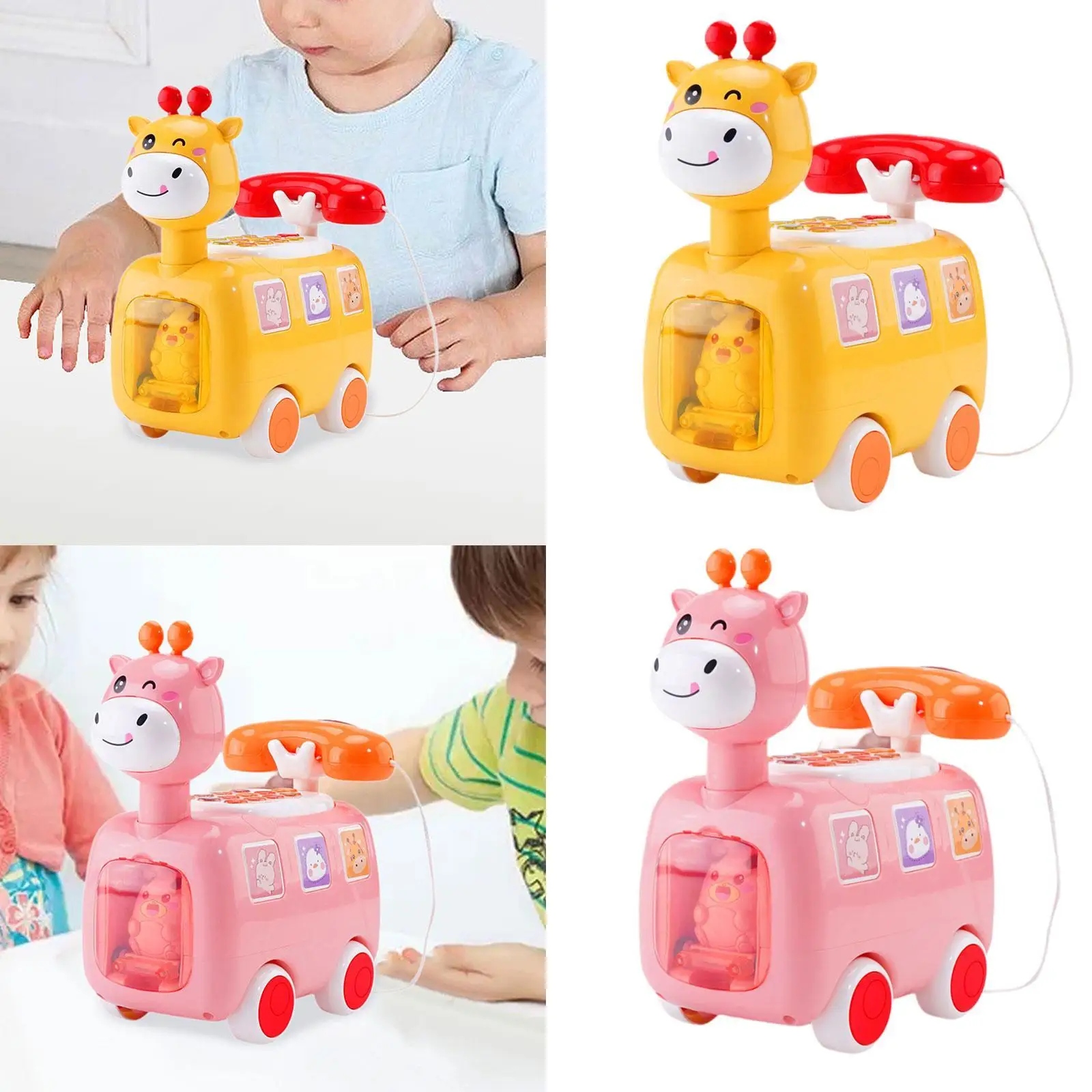 Telephone Toy Multifunction Baby Phone for Educational Gift 18M+ Boy Girl