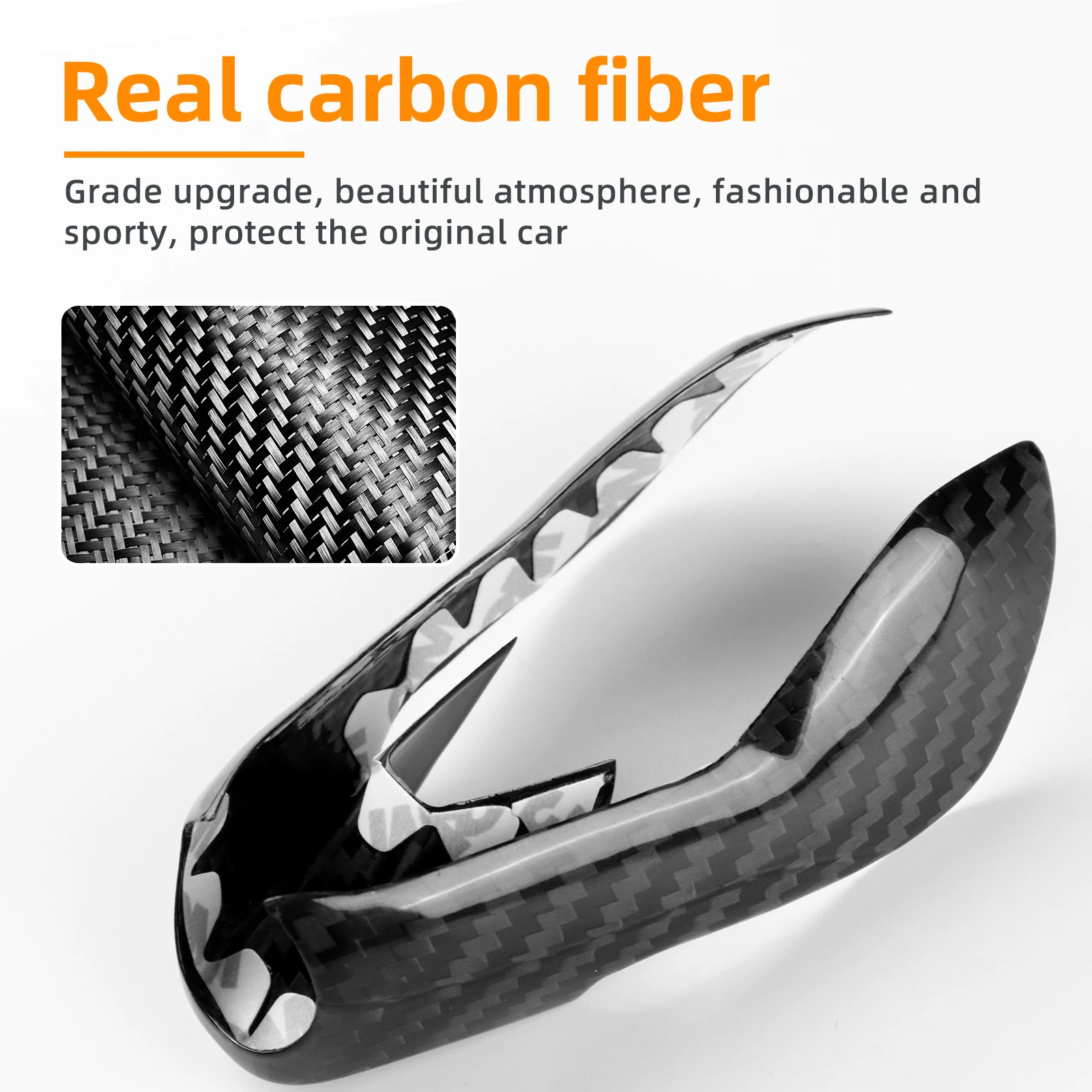 

Real Carbon Fiber Gear Shift Knob Cover Car Interior Retrofitting for BMW M2 G87 M3 G80 M4 G82 G83 X3M F97 X45 F98 F95 2021-2025