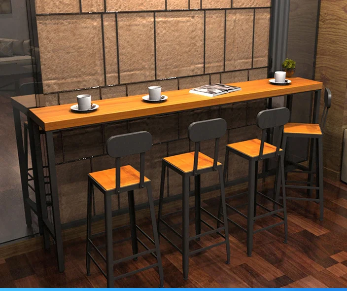 Einfache Montage für enge Räume Metallrahmen Metallbein Restaurant Steht isch Couch tisch High Desk Computer tisch