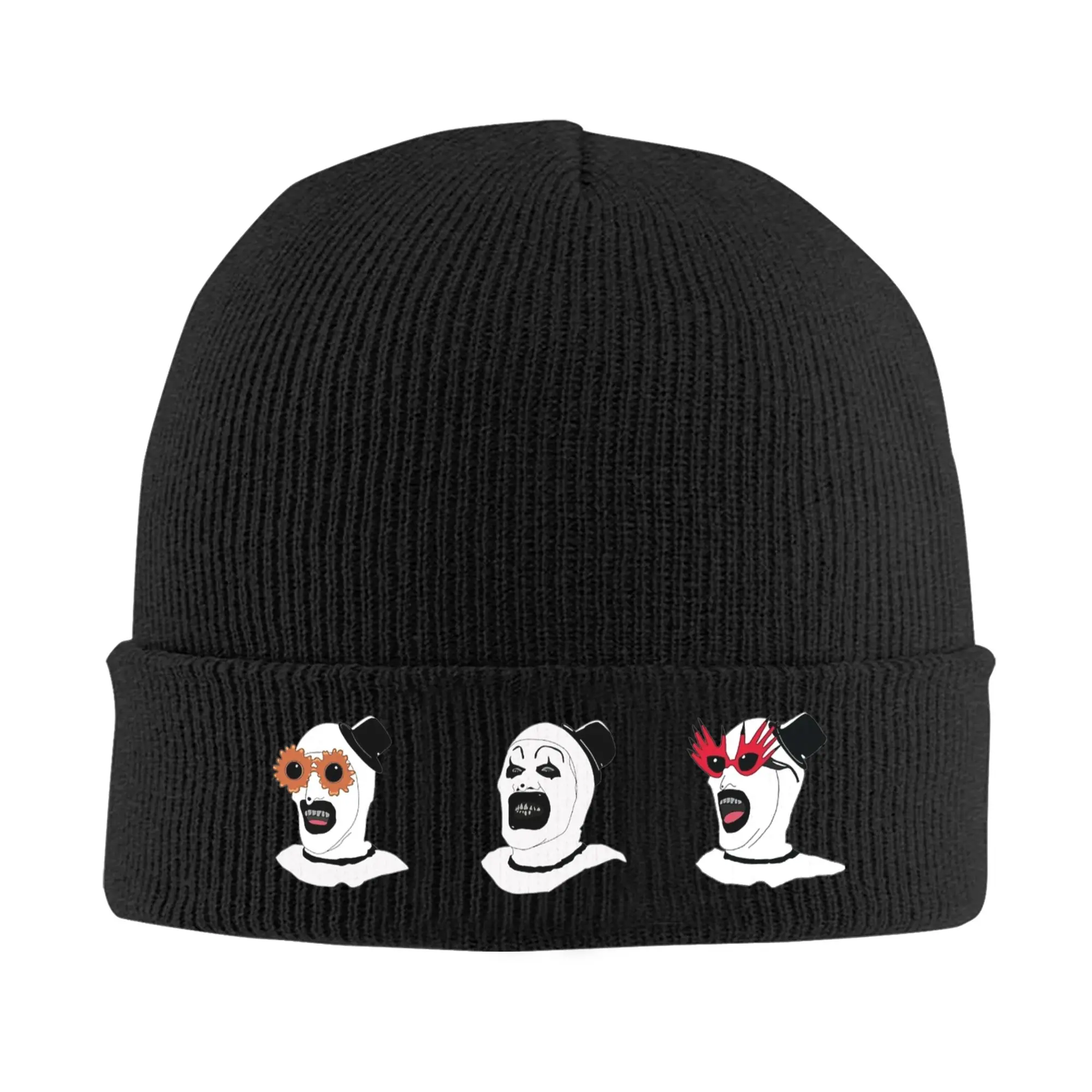 Unisex Adult Terrifier Beanie Hats Art Street Y2K Knit Hat Spring Outdoor Caps Printed Thermal Elastic Bonnet Hats