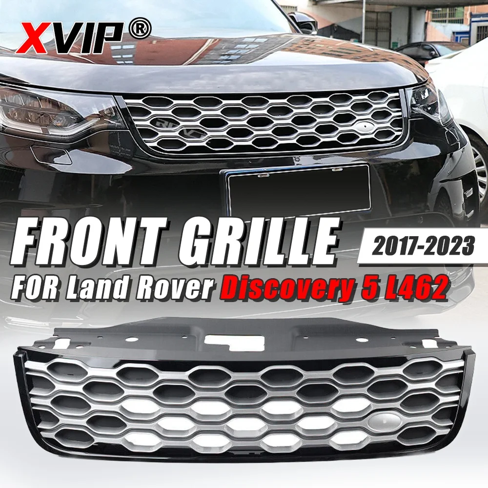 

Решетка переднего бампера XVIP в стиле соты, запасные части для вентиляционных отверстий, автомобильные аксессуары для Land Rover Discovery 5 L462 2017-2023
