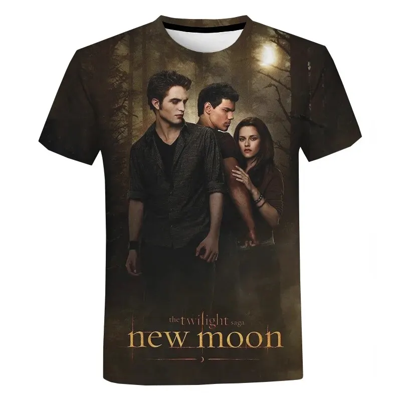 The Twilight Saga 3D Print T-Shirts Streetwear Men Women Fashion Oversized Short Sleeve T Shirt O-Neck Kids Tees Tops Clothing