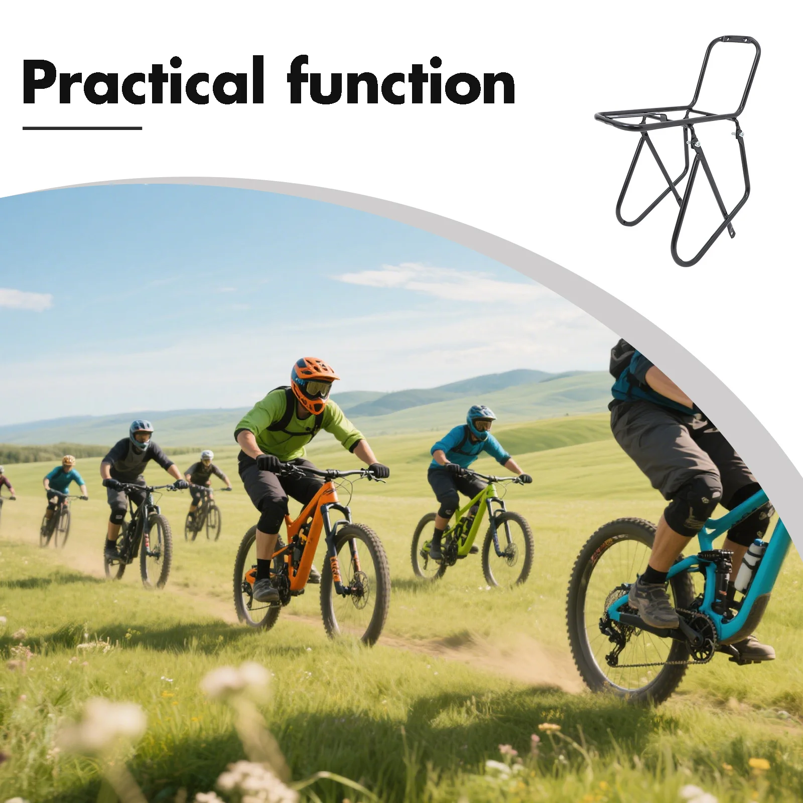 Porte-vélo avant en métal noir, porte-bagages pour vélo de route de montagne, frein à disque, Compatible avec le Transport des bagages de tourisme