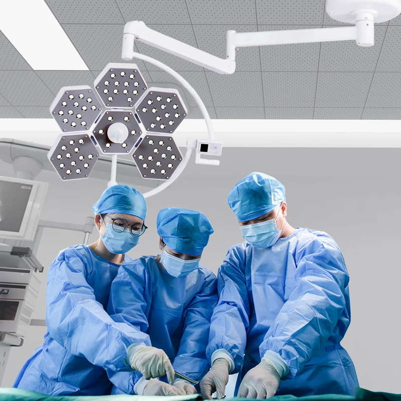 SK-LLD05C Saikang Factory Petal Type Single Head Ceiling Medical Surgery Shadowless Mobile LED Surgical Light