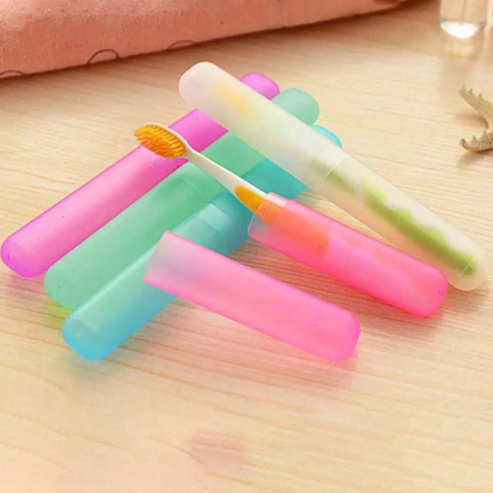 Toothbrush Box Travel Toothbrush Tube Cover Case Toothbrush Case Protect Box Health Tooth Brushes Toothbrush Holder Put 1- 2 Pcs