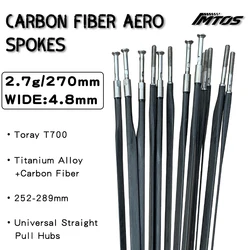 carbon fiber aero spokes Road Bike Racing bicycles ultralight aerodynamic blade spoke customized size