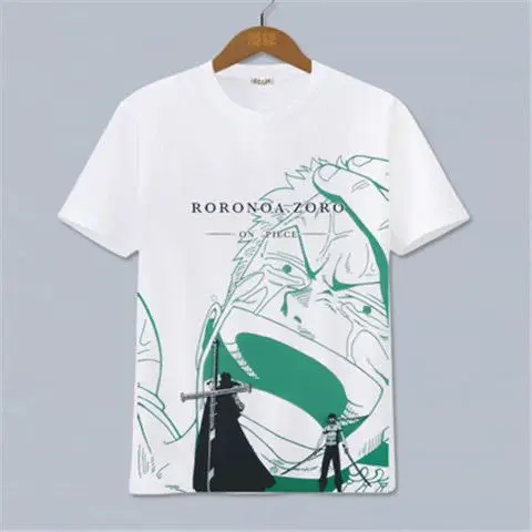 Uma peça anime roupas periféricas de manga curta camiseta dos desenhos animados dos homens e das mulheres y2k algodão impressão t harajuku streetwear topos