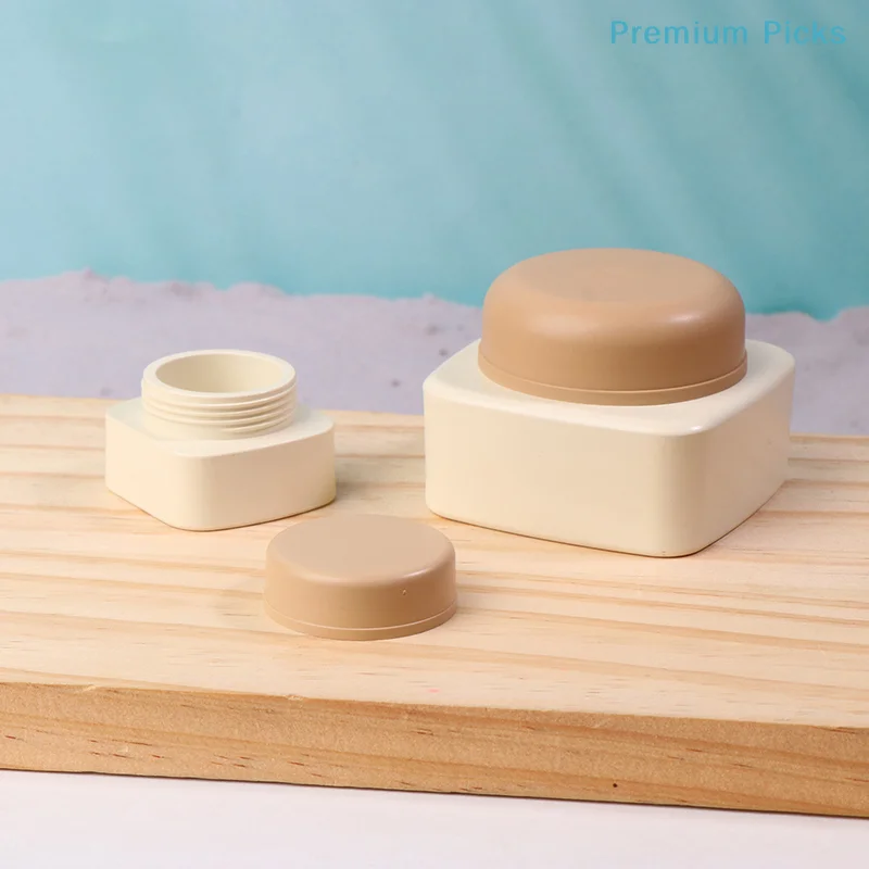 5/20g Empty Plastic Nail Art Cosmetic Square Containers Jar Face Cream Pot Nail Gel Powder Box Makeup Lotion Tool Packaging - view 5