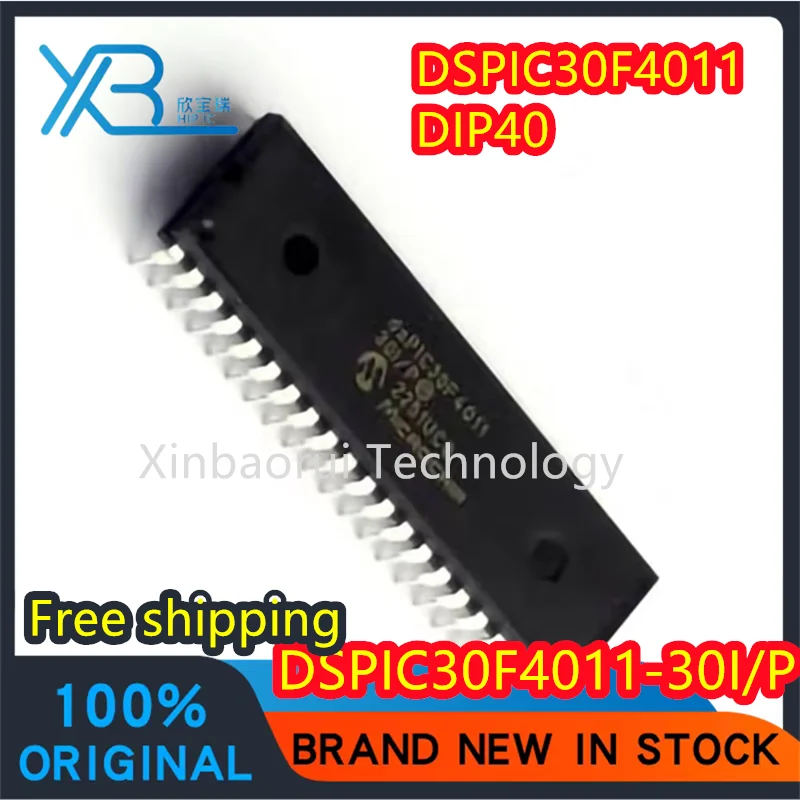 

(1/10pieces) dsPIC30F4011-30I/P dsPIC30F4011 direct plug DIP-40 microcontroller chip 100% brand new original Free shipping