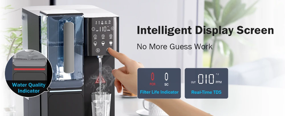 Counter-Top Reverse Osmosis System With UV Care With Alkaline For Home Use