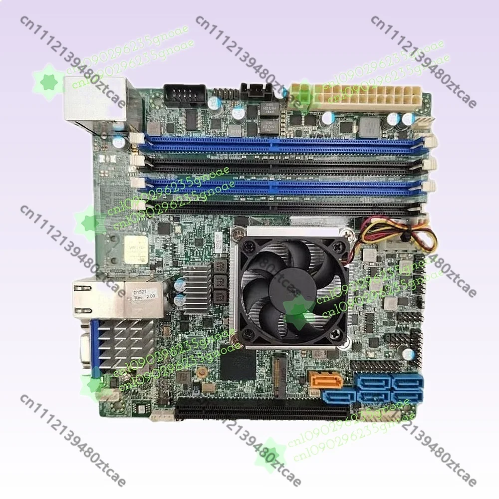 90% NEW X10SDV-4C-TLN2F NAS ITX Server Motherboard D1521 Dual 10G SFP+ LAN Port