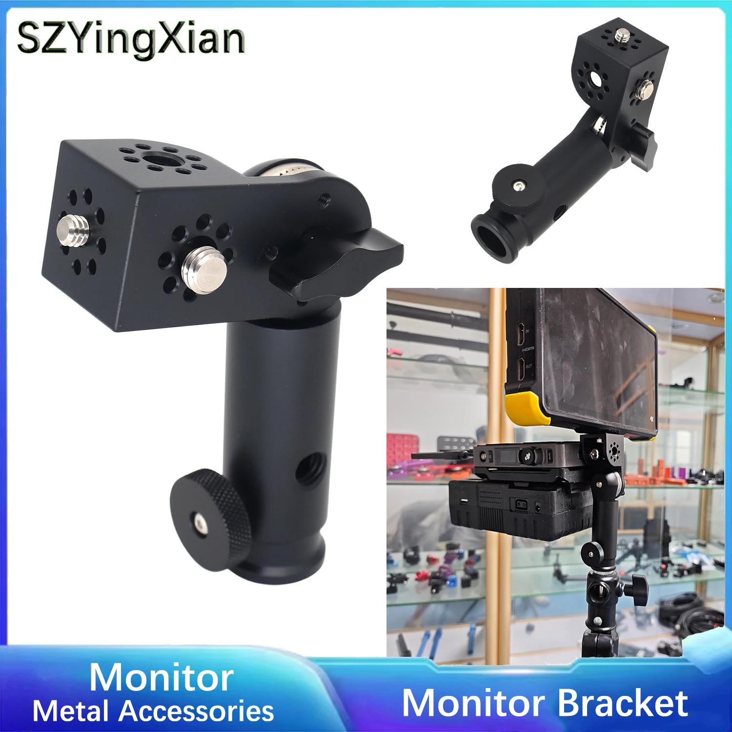 adjustable-gear-hinge-camera-monitor-bracket-square-1-4-3-8-threaded-extension-bracket-for-photography-accessories