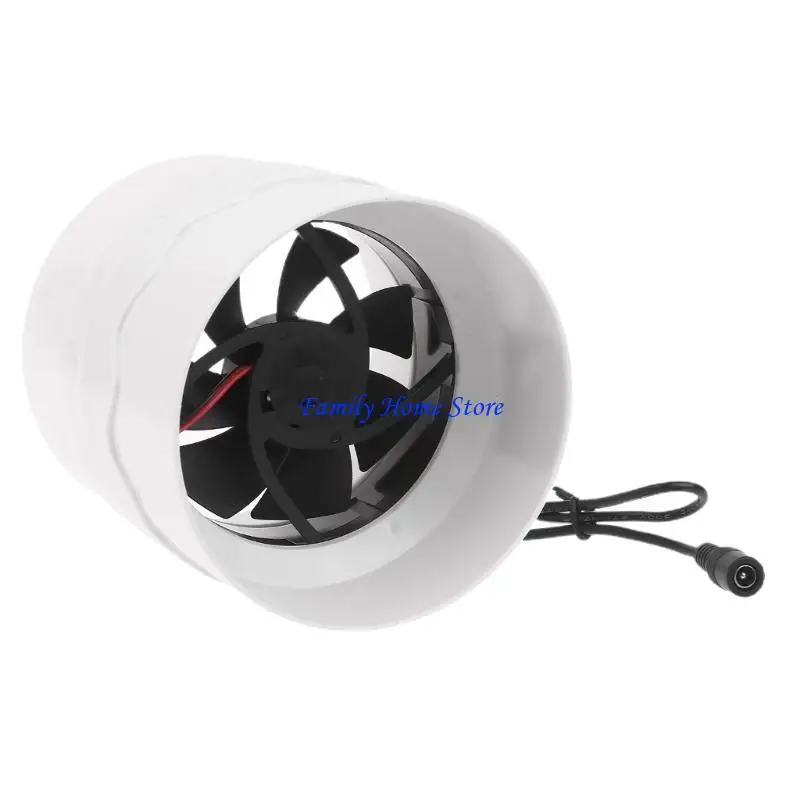 

P0UF 110mm Exhaust Fan Duct Fan Window Air Boosters Air Ventilator Adjustable Speed