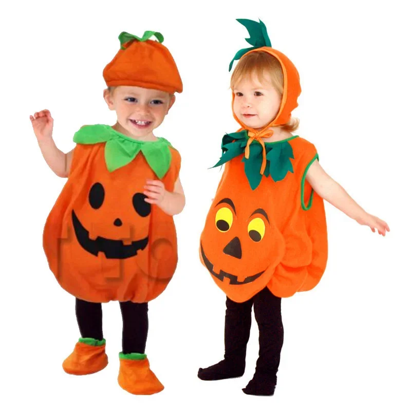 Halloween Pumpkin Costumes for Sale Stage Performance Halloween Carnival Costume Jumpsuit for Kids