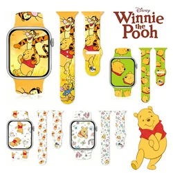 Disney Winnie Pooh Strap For iWatch Band 45mm 44mm 42mm 41mm 40mm 49mm correa bracelet iwatch series ultra 9 7 se 3 6 8 5 4 Gift